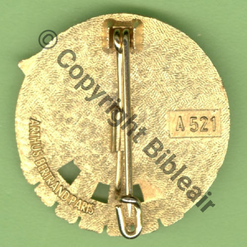 A0521 BER.721 ROCHEFORT BER BLEU  AB.P Quart de cercle 1Griffe et butees Dos irreg scintillant Src.Y.GENTY 